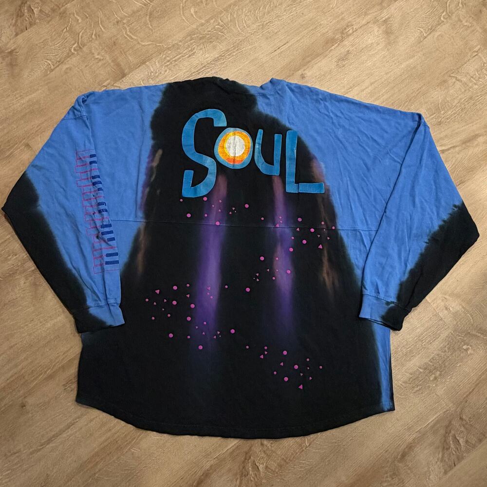 Disney Spirit Jersey Soul Movie Blue Purple 2022 Tie Dye Adult XXL 2XL Piano